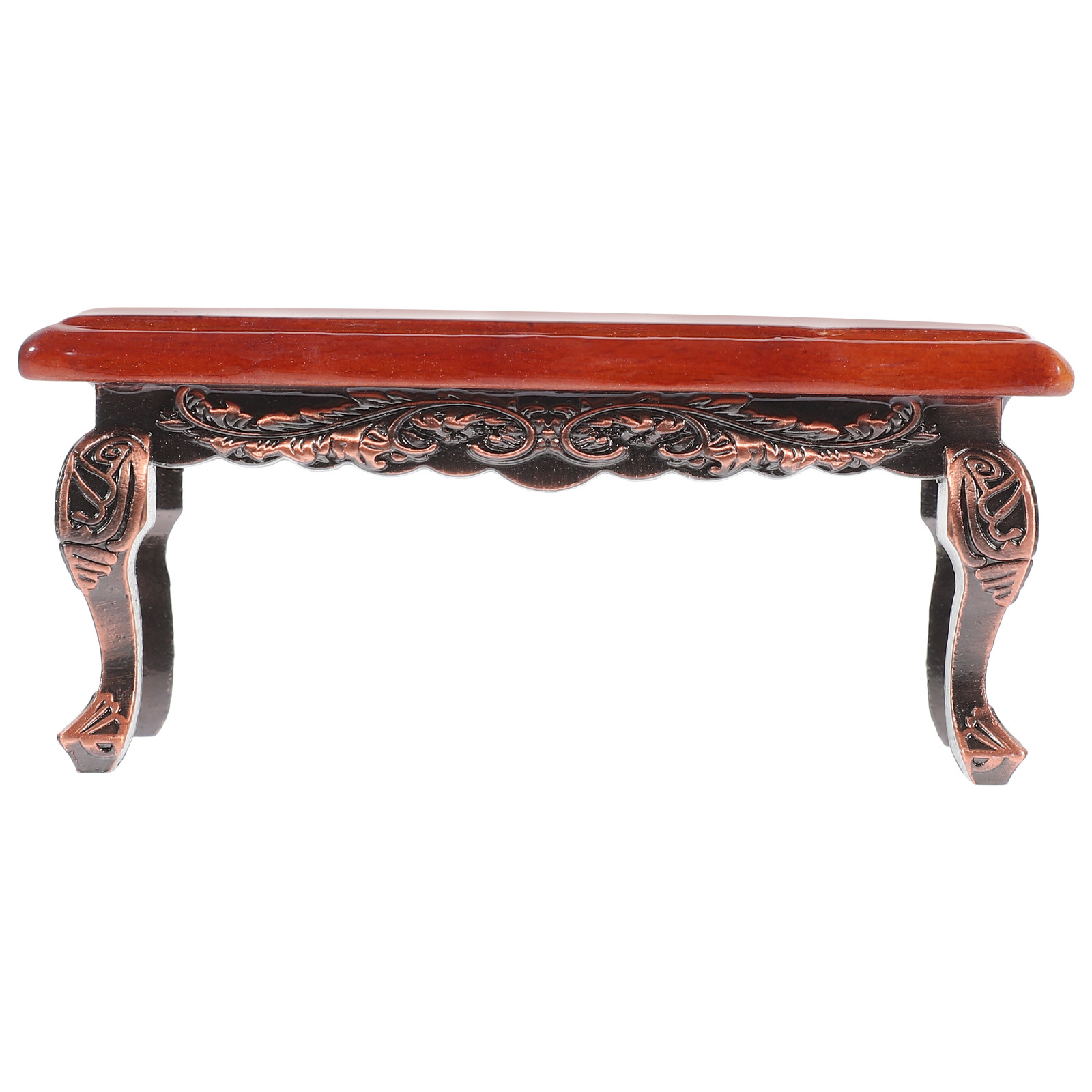 Art Craft Table - โต๊ะน้ำชาไม้ทรงสี่เหลี่ยมขนาดเล็ก โต๊ะข้างเฟอร์นิเจอร์บ้านจิ๋วที่แข็งแรง สำหรับตกแต่งบ้านตุ๊กตา งานฝีมือ และการถ่ายภาพ