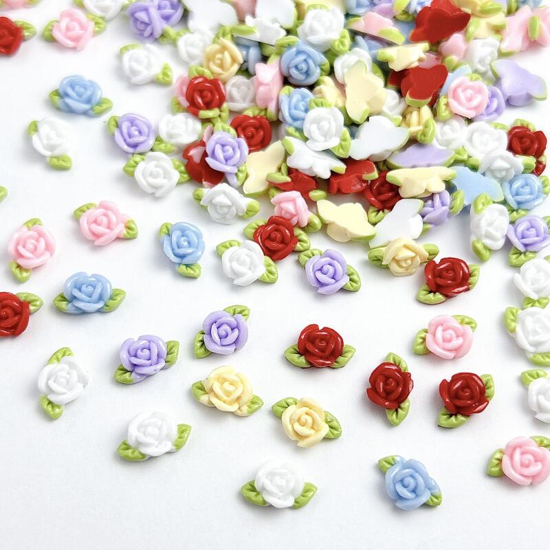 30PCS เรซิ่น Rose ตกแต่งเล็บ M - Art Craft Rose บทวิจารณ์และราคา