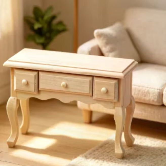 1:12 ตุ๊กตาบ้านตุ๊กตาจิ๋วไม้เป - Art Craft Table บทวิจารณ์และราคา
