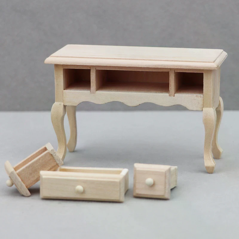 1:12 ตุ๊กตาบ้านตุ๊กตาจิ๋วไม้เป - Art Craft Table บทวิจารณ์และราคา