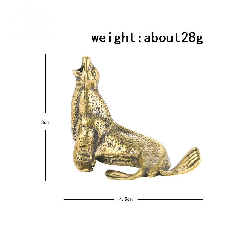 โลหะทองเหลือง Sea Lion ตุ๊กตาส - Art Craft Table บทวิจารณ์และราคา
